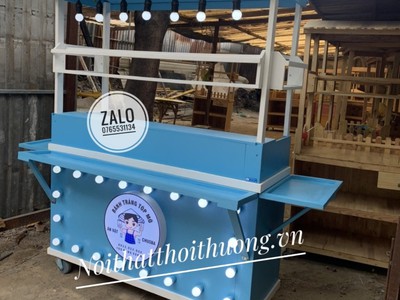 Một số mẫu xe gỗ bán đồ ăn vặt tại Thủ Đức, HCM 2