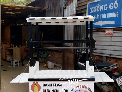 Một số mẫu xe gỗ bán đồ ăn vặt tại Thủ Đức, HCM 9
