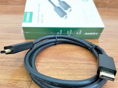 Dây Displayport to Displayport 2 đầu dương 1,5M, 3M, 5M hỗ trợ 4K Ugreen 10239,10203,10204 0