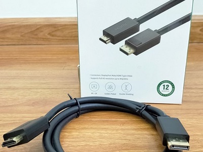 Dây Displayport to Displayport 2 đầu dương 1,5M, 3M, 5M hỗ trợ 4K Ugreen 10239,10203,10204 2