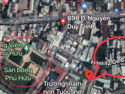 Bán lô đất HXH đường Gò Cát phú hữu diện tích 200m vị trí đẹp đường thông 1