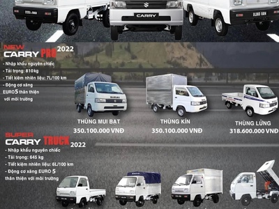 Suzuki Carry nhiều mẫu thùng cho mọi măt hàng 1