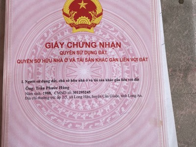 Chính chủ bán gấp nhà mặt tiền đường 826 c long hậu, buôn bán nối dài đường lê văn lương nhà bè 3
