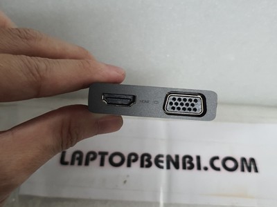 Cáp type C ra HDMI - VGA và USB - 3 trong 1 - Lenovo Thinkplus Type C USB-C 3-in-1 Adapter USB Hub, 7