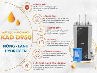 Máy lọc nước Karofi KAD D950 - Dòng máy quốc dân giá tốt 0