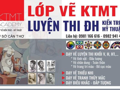 Khóa học lớp vẽ luyện thi khối V, H - Lớp vẽ luyện thi KTMT Cần Thơ 0