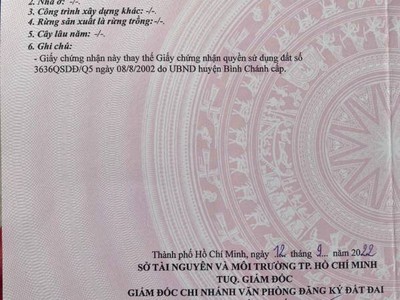 Chính chủ bán lô đất đường lại hùng cường, xã vĩnh lộc b, huyện bình chánh, tp.hcm 1