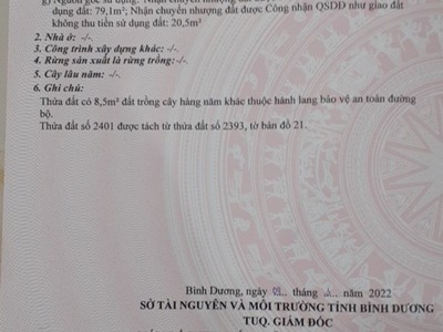 Chính chủ cần bán gấp lô đất 100m2 sổ riêng tân đông hiệp tp dĩ an giá 2,5 tỉ 0