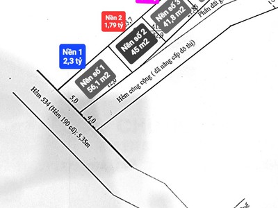 Bán 4 nền Hẻm 534 Đường 30/4  thông ra Hẻm 169 Đường 3/2 0