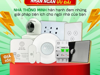 Trọn gói nhà thông minh Hunonic Basic cho nhà 1 tầng, 3 phòng ngủ. 0