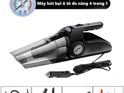 Bơm lốp ô tô mini 4 trong 1 2