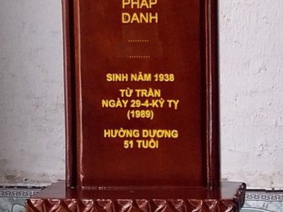Khắc bài vị chữ Hán, khắc bài vị chữ Nho và Việt, bán bài vị thờ bằng gỗ tại Sài Gòn Bình Dương 6