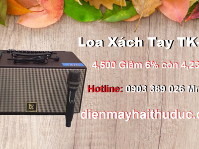 Loa xách tay TK-T18  giảm giá ngay 6 chỉ còn 4,230K/ bộ kèm 2 micro 0