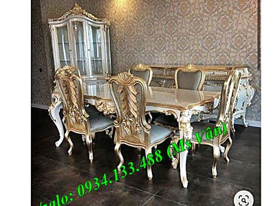 Mẫu bàn ăn tân cổ điển cao cấp ấn tượng đặc sắc nhất hiện nay 3