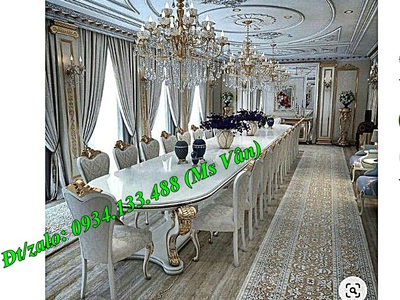 Mẫu bàn ăn tân cổ điển cao cấp ấn tượng đặc sắc nhất hiện nay 4