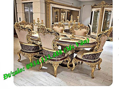 Mẫu bàn ăn tân cổ điển cao cấp ấn tượng đặc sắc nhất hiện nay 7