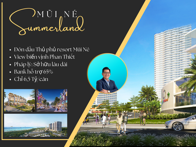 Dự án Mũi Né Summerland   Nhà phố, Shophouse   - Cam kết mua lại với 18/năm vào cuối năm 4