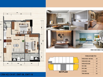 Cho thuê căn chung cư 62m2 ngay trung tâm thành phố thanh hoá 4