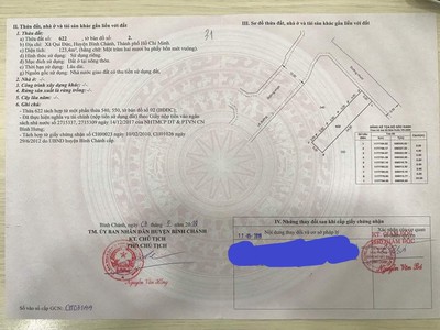 Đất siêu đẹp vuông vắn giá rẻ 890tr ngay trung tâm Bình Chánh 1