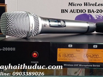 Micro không dây BN Audio BA-2000 II giảm chỉ còn 3,500/ bộ 2 mic 2