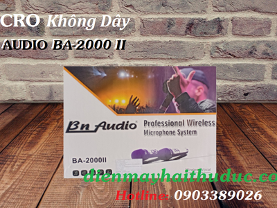Micro không dây BN Audio BA-2000 II giảm chỉ còn 3,500/ bộ 2 mic 3