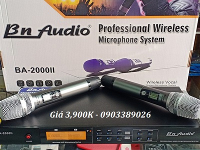 Micro không dây BN Audio BA-2000 II giảm chỉ còn 3,500/ bộ 2 mic 5