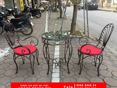 Bàn ghế sắt mỹ nghệ, sofa gỗ giá rẻ tại Bình Dương 2