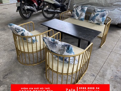 Bàn ghế sắt mỹ nghệ, sofa gỗ giá rẻ tại Bình Dương 0