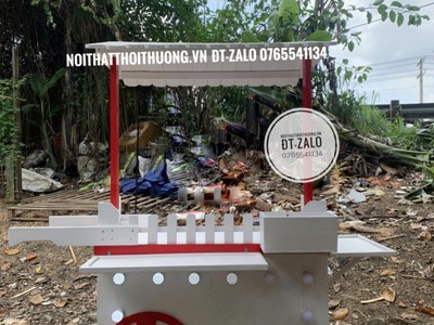 Những mẫu xe đẩy gỗ bán trà sữa đẹp, độc, lạ tại HCM 3