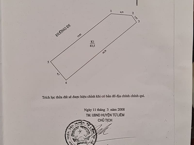 Bán đất víp mặt  phố nam từ liêm 1