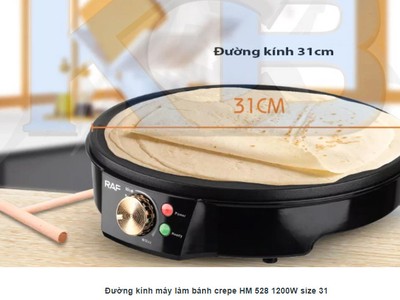 Máy làm bánh Crepe HM 528 1200W size 31 1