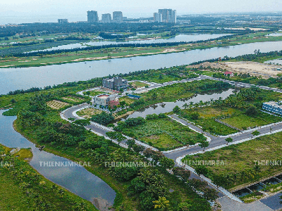 Bán lô nền FPT city mặt sông giá tốt 34 triệu/m2. Diện tích hơn 1000m2, đang làm vườn rau 2