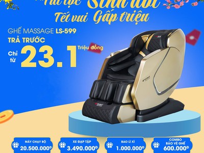 Ghế Massage LS-599   Giảm giá kèm combo quà tặng 0