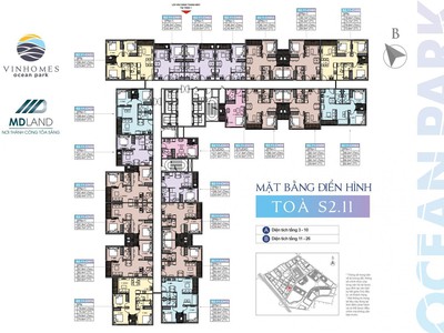 Chính chủ bán căn góc 2408A Toà S2.11 căn 2PN  1 view trọn hồ Ngọc Trai Vinhomes Ocean Park 1