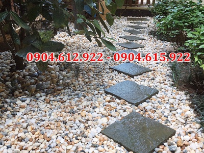 Sỏi biển trang trí sân vườn - Tổng kho sỏi trang trí sân vườn 0