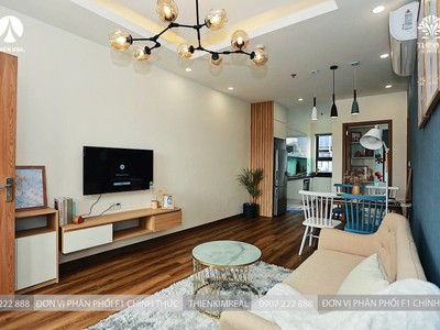 Giá tốt 1.1x tỷ căn hộ 2PN The Ori Garden, thiết kế hiện đại, nội thất cơ bản dính tường 2