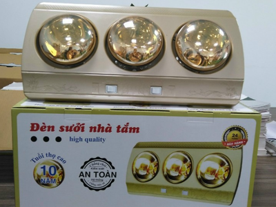 Đèn Sưởi Nhà Tắm Camac 3 bóng 0