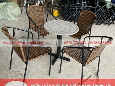 Bàn ghế nhựa đúc, nhựa giả mây giá tốt tại Bình Minh  Vĩnh Long 1