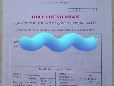 Bán nhà mt-bạch đằng,p.2,q tb, 6.4x12.6 m -  21.5tỷ 2