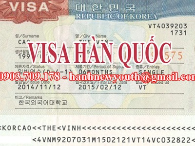 Dịch vụ làm visa Hàn Quốc, xin visa đi Hàn Quốc vắng mặt 0