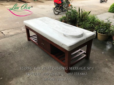 Cung cấp giường matxa body khung gỗ tại lào cai 0