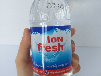 Nước uống tinh khiết đóng chai Ion Fresh 350ml  24 chai/thùng 1