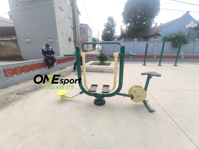 Cụm thiết bị đi bộ trên không kết hợp đạp xe và xoay eo ngoài trời 4