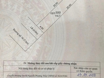 Bán nền mặt tiền đường số 16 khu b hồng phát  nền h6-8 , liền kề khu tđc an bình  đã thông đường 2