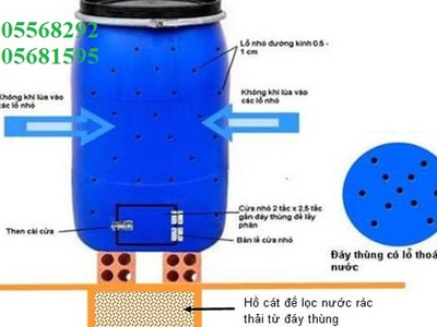 Bán thùng phuy nhựa ủ rác hữu cơ giá rẻ tại Đà Nẵng 3