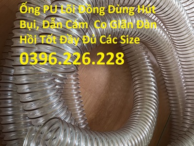 Công dụng của ống hút bụi Pu lõi thép mạ đồng phi 25, phi 32, phi40, phi50, phi60, phi76, phi90, 4