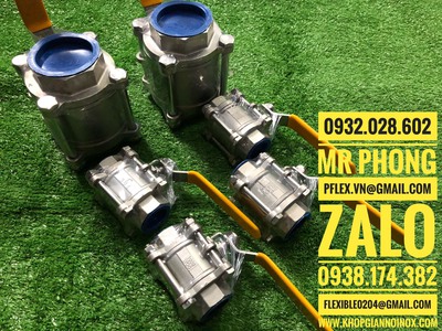 Van bi tay gạt inox 304- van bi tay gạt inox 2 mãnh-van bi tay gạt inox-Van bi inox 316 tay gạt 2