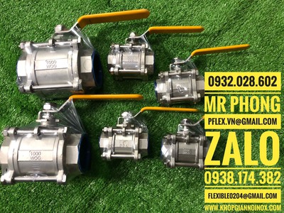 Van bi tay gạt inox 304- van bi tay gạt inox 2 mãnh-van bi tay gạt inox-Van bi inox 316 tay gạt 0