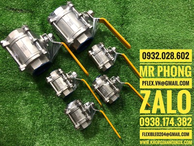 Van bi tay gạt inox 304- van bi tay gạt inox 2 mãnh-van bi tay gạt inox-Van bi inox 316 tay gạt 1