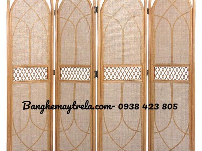 Bình phong mây tre đan tự nhiên 7